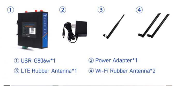 PUSR USR-G806W-E 4G इंडस्ट्रियल ओपनवीपीएन राउटर यूरोप 2.4G वाईफाई बढ़ाया 2*2 एमआईएमओ, सिम कार्ड स्लॉट के साथ 300Mbps तक 12
