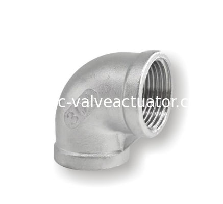 अच्छी कीमत 90 डिग्री स्टेनलेस स्टील कोहनी पाइप एसएस इनर पेंच बेंट महिला कास्टिंग थ्रेडेड ऑनलाइन