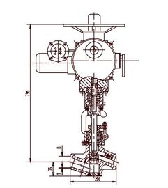 अच्छी कीमत क्रोमियम मोलिब्डेनम मिश्र धातु इस्पात इलेक्ट्रिक वाल्व Actuator, कट ऑफ वाल्व J961Y DN40 ~ DN50 ऑनलाइन