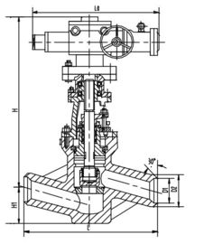 अच्छी कीमत क्रोम मोलिब्डेनम Vanadium स्टील इलेक्ट्रिक वाल्व actuator कट ऑफ वाल्व J961Y ऑनलाइन