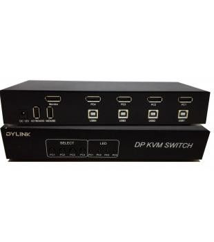 अच्छी कीमत B महिला 3840x2160 USB KVM स्विच SW1401DP 4 पोर्ट ऑनलाइन